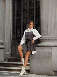 Women Two-Piece Outfits - Grey - View 2
