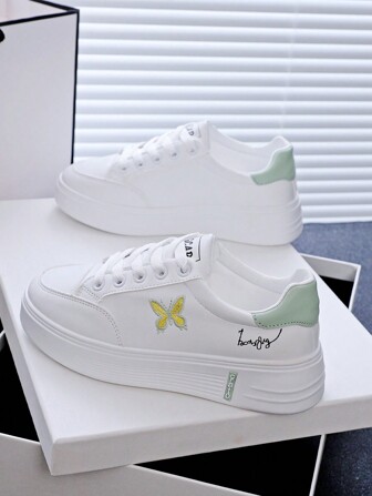 Women's Casual Sports Shoes, Ideal For Fitness, Skipping, Running. Popular Among Students. Non-Slip, Lightweight, Soft-Bottomed, Suitable For Skateboarding, Climbing. Also Suitable For Golf.