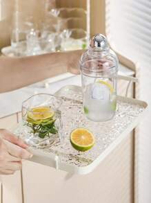 1入組新款北歐風格亞克力托盤，創意廚房拼盤托盤 - 灰色 - 查看 7