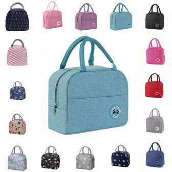 Insulated Lunch Box Bag, Thickened Aluminum Foil Bento Bag, Cooler Picnic Handbags For Work & Go Out Portable Lunch Box Bag, Lunch Bag, Lunch Storage Bag For Work And School School Organizer Bags Teacher Storage Bags Classroom Bags Classroom Organizer Bags Woman For Women Ladies School Supplies Stuff Accessories Bag For School School Accessories School Stuff