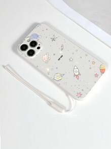 1 ốp lưng điện thoại TPU màu trắng thiết kế họa tiết vũ trụ chống sốc và 1 dây đeo silicon màu trắng, phù hợp với nhiều loại điện thoại/ốp lưng đồng bộ/ốp lưng có chân đế/ốp lưng ngộ nghĩnh/ốp lưng Android/ốp lưng/ốp lưng/tương thích với điện thoại OPPO/tương thích với Apple/tương thích với Redmi Note 8 Pro/tương thích với Redmi Note 11 Pro 4G/tương thích với Redmi Note 12 4G/tương thích với OPPO A54. Chống nước, chống rơi, chống trầy xước, phiên bản quốc tế, không phải phiên bản nội địa. - Nhiều màu - Xem 4