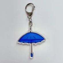 2 Pieces Blue And Yellow Umbrella Keychain Kdrama Lovely Runner Couple Key Ring - Multicolor - View 6