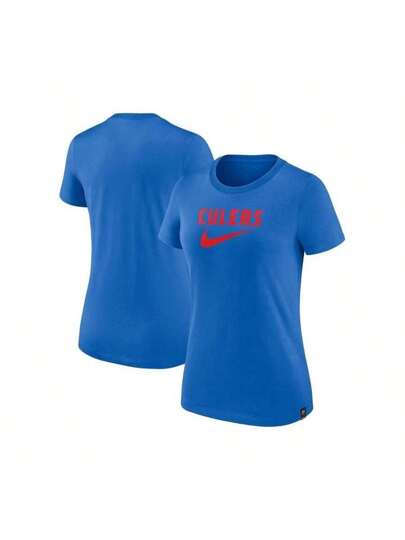 売れ筋商品|||ナイキ Tシャツ トップス レディース Women's Blue Barcelona Swoosh T-shirt Blue Nike Women's Blue Barcelona Swoosh T-Shirt | SHEIN USA