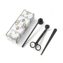 4pcs Candle Tool Set Stainless Steel Candle Cap Tools Kit Including Wick Trimmer, Wick Dipper, Wick Scissors, Suitable For Candle Lovers Candle Accessories Set - Multicolor - View 8