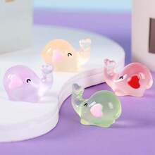 7入組可愛的夜光小象裝飾組——多功能可愛的卡通擺件，適用於桌面、汽車和多種場合：房間、節日、家居、辦公室、派對、聖誕節增添氣氛 - 彩色 - 查看 4