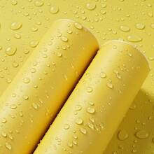 1 Roll Yellow Peel And Stick Wallpaper Yellow Removable Wallpaper For Renters Prepasted Wallpaper Rolls Yellow Stick And Peel 15.7"*196.8" Waterproof Wall Paper Self Adhesive For Kids Room Wall Bedroom - Yellow - View 1