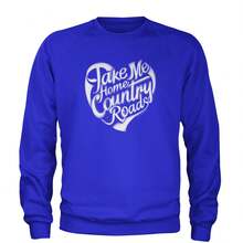 Take Me Home Country Roads Adult Crewneck Sweatshirt - 查看 9