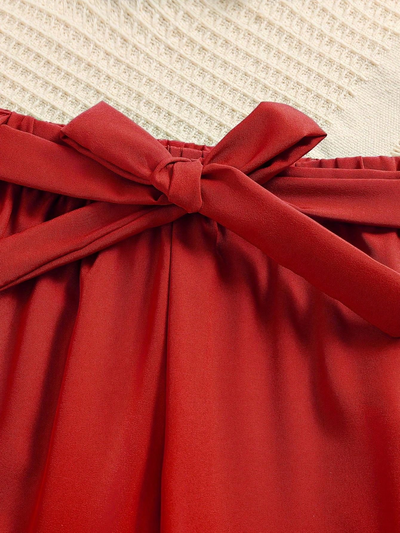 قطعتان ملابس صيفية خفيفة الوزن للفتيات، توب بياقة...