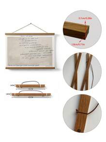 1 件高清印刷帆布海报，油画喷墨，英文文字引文图案，复古时尚小众装饰艺术风格，适用于客厅、卧室、沙发背景、玄关柜、桌面、墙面艺术，可更换画布，最大尺寸 60*90 厘米，木质磁性挂轴（配简约木质挂轴），艺术礼品，家居装饰