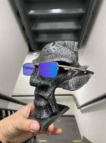 oculos do Vilão Espelhada Lupa de Vilão Top Proteção UV400 - Verde - Visão 2