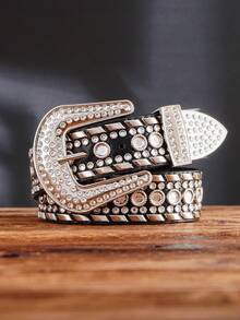 男士铆钉扣皮带一条，结实耐用，时尚百搭，适合休闲裤搭配，可作男士礼物 - 自動扣皮帶 - 查看 9