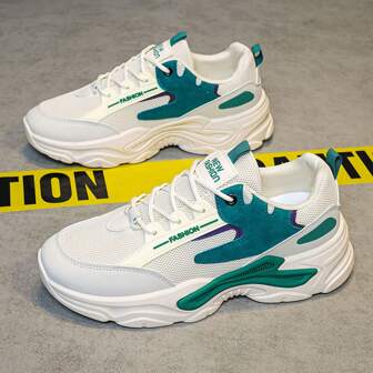 Mesh Chunky Sneakers Men's Breathable Running Sneakers