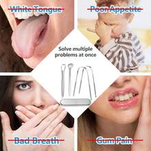 Raspa Lengua,limpiador Lingual,limpia Lenguas,5pzs Oral Kit - Multicolor - Ver 2