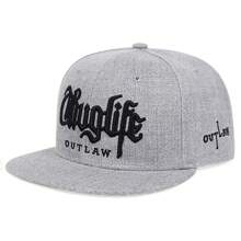 1pc Fashion Baseball Cap With "Thuglife" Embroidery, Adjustable Snapback Hip Hop Hat For Adults Outdoor Casual Sun Protection - Shape - View 15