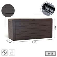 Prosperplast Stoccaggio all'aperto - Castano - Visualizzare 4