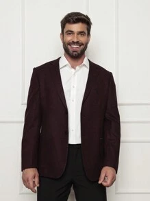 Men Blazers - Màu Đỏ Sâu - Xem 1