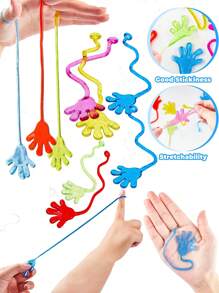 Soft Rubber Squishy Sticky Wall Climbing Lizards, Stretchable Climbing Stress Relief Toys 2/5/10pcs( Random Color),Adhd Toys,Stress Relief Toys,Easter,Easter,Stress Relief Toy,Easter Toys