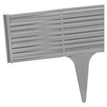 Bordure de gazon Prosperplast Ibra pour jardin en plastique 390 cm (78,55 x 18,65 cm pièce) en couleur gris, livraison rapide - Gris - Voir 3