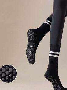 1 Pair Of Women's Pilates Non-Slip Socks Women's Ballet Socks Women's Yoga Socks Non-Slip Socks Men's Medical Socks Adhesive Socks