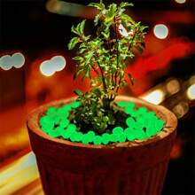 100/200/300 piezas de rocas para acuario iluminadas en azul, guijarros luminosos adecuados para jardines/peceras/acuarios/macetas de plantas/paseos de bonsáis/entradas de vehículos - Multicolor - Ver 7