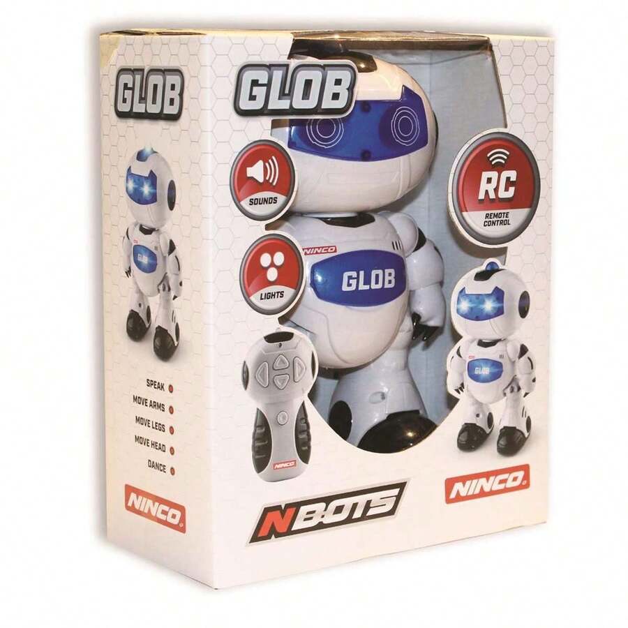 Robot radio control  Glob con luces, Sonidos y Movimientos, habla en Ingles 24X17 Cm ✅ Entrega 24/48h a España (península) - Robots de Juguete - Ninco - Ref. NT10039 - Multicolor - Ver 1