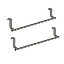 2 Packs Stainless Steel Over Door Towel Rack Bar Available In Multiple Colors Holders For Universal Fit On Over Cabinet Cupboard Doors - Multicolor - View 12