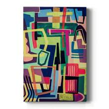 Connected Colors I Premium Gallery Wrapped Canvas - Ready To Hang - 8X12INCH - Xem 9
