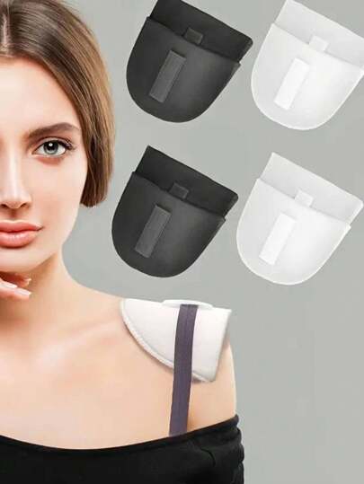 1 Pair Set-In Shoulder Pads Thickness 0.59inch Breathable Sponge Pads, Shoulder Enhancer For Women Men, High Low Shoulders Blazer Suit T-Shirt Back To School Gifts