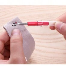 1 套便携式缝纫用品套件、户外服装修补工具、帐篷修补配件 - 黑色 - 查看 9