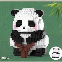 1 Set de Adorables Juguetes de Botella de Rompecabezas de Ensamblaje a Presión con Forma de Criatura de Mascota Panda, Diamante de Olla Caliente, Adecuado para Volver a la Escuela, Año Nuevo, Pascua, San Valentín, Cumpleaños, Regalos Festivos