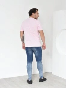 Men Pants - 中等水洗藍 - 查看 7