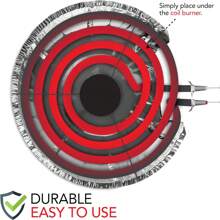 20 pièces Couvertures de brûleur en papier aluminium pour cuisinière, forme ronde (10 pièces de 6 pouces, 10 pièces de 8 pouces), gardez la zone de la cuisine propre, empêchez les éclaboussures d'aliments et d'huile, protégez votre cuisinière électrique, cuisinez, ustensiles de cuisine, nourriture, camping, vacances, plage, décoration de chambre, organisateur, fête, voyage. - Argent - Voir 4