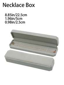 4pcs Exquisite Luxury Gray Jewelry Packaging Gift Box, Gray Velvet Octagonal Jewelry Box, Suitable For Storage And Display Of Rings, Pendants, Bracelets, Necklaces And Other Jewelry - Flannel Jewelry Gift Box - View 12