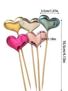 Bộ 50 Tình Yêu Bánh Topper, Trang Trí Bánh Cupcake, Trang Trí Món Tráng Miệng, Trái Tim Cupcake Trang Trí Đồ, Cho Đám Cưới, Ngày Đính Hôn, Lễ Tình Nhân, Tiệc Sinh Nhật, Lễ Kỷ Niệm - Nhiều màu - Xem 2