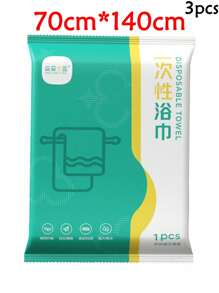 3 Packs Portable Disposable Bath Towels, Bigger And Thicker, Individually Packaged, Soft, Skin-Friendly, Comfortable, Strong Water Absorption, Suitable For Business Travel, Home, Gym, Office, Vacation And Camping, Towels, Bath Towels, Body Cleaning Towels Accessories