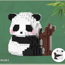 1 Set de Adorables Juguetes de Botella de Rompecabezas de Ensamblaje a Presión con Forma de Criatura de Mascota Panda, Diamante de Olla Caliente, Adecuado para Volver a la Escuela, Año Nuevo, Pascua, San Valentín, Cumpleaños, Regalos Festivos