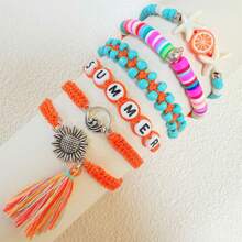 3 Stücke/Set "Surf String" Wellen Schnur Armbänder für Frauen, Mädchen und Teens - Freundschafts-Boho-Armbänder aus wasserdichtem, verstellbarem geflochtenem Garn. Ideal für Strandurlaub und als BFF-Geschenk.