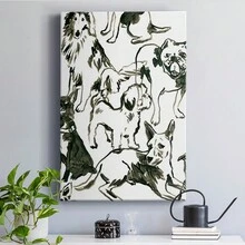 Canine Collage I Premium Gallery Wrapped Canvas - Ready To Hang - 12X18英寸 - 查看 1
