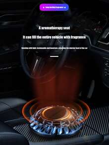 Red Heart Shaped Decorative Car Air Vent Aromatherapy Diffuser (Including 2pcs Solid Osmanthus Aroma Tablets) - Blue - View 2