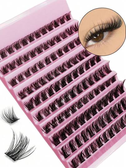 Lash Clusters 120pcs Cluster Lashes 8-16mm Wispy Individual Lashes Extensions Natural Look Lashes D Curl Fluffy Cluster Lashes DIY Eyelash Extension Lash Clusters,Eye Lash Clusters,Individual Eyelashes,Lashes,Fake Lashes