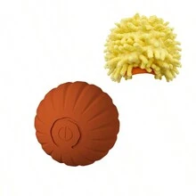 1 pelota para perro eléctrica inteligente, que rueda y salta y cubierta de erizo de mar, adecuada para el tiempo de juego en interiores para perros pequeños, medianos y grandes. - Multicolor - Ver 2