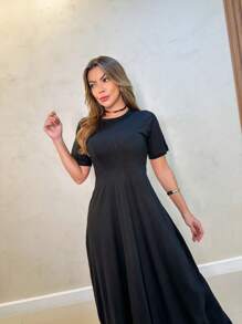 Women Short Dresses - Black - View 4