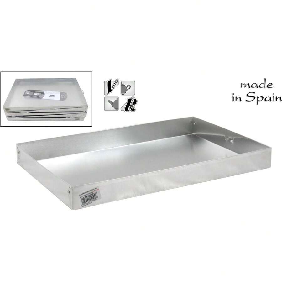 Inde Rectangular Aluminum Mold 34X22.5X3.5Cm Non-Stick Design For Easy And Effortless Removal | Suitable Size Mold Evenly Baked And Easy To Clean, Ideal For Cakes, Muffins, Brownies And More - Multicolor - View 1