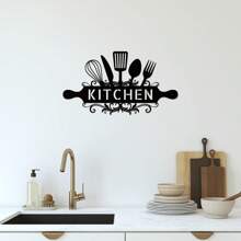 Kitchen Wall Art Hanging Decorations - Black Metal Rustic Kitchen Sign Farmhouse Wall Decor For Home Kitchen Dining Room Decorations - Matte Black - View 5