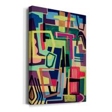 Connected Colors I Premium Gallery Wrapped Canvas - Ready To Hang - 8X12INCH - Xem 2