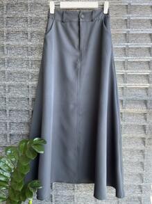 Women Skirts - Xám - Xem 3