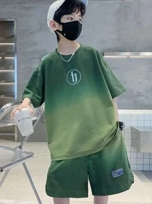 2 Pieza Conjunto de Top Y Pantalones Cortos ropa degradada para Bebé niños Verano