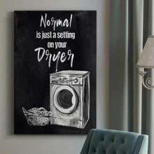 Normal Is Just A Setting Premium Gallery Wrapped Canvas - Ready To Hang - 8X12英寸 - 查看 11