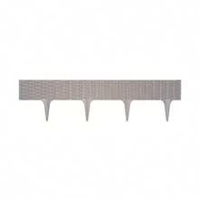 Bordure de gazon Prosperplast Ibra pour jardin en plastique 390 cm (78,55 x 18,65 cm pièce) en couleur gris, livraison rapide - Gris - Voir 1