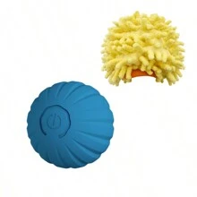 1 pelota para perro eléctrica inteligente, que rueda y salta y cubierta de erizo de mar, adecuada para el tiempo de juego en interiores para perros pequeños, medianos y grandes. - Multicolor - Ver 15